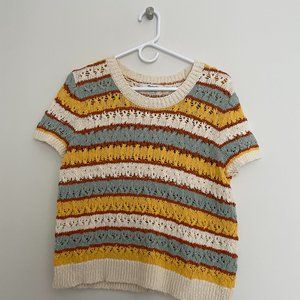Madewell Crochet Sweater Tee